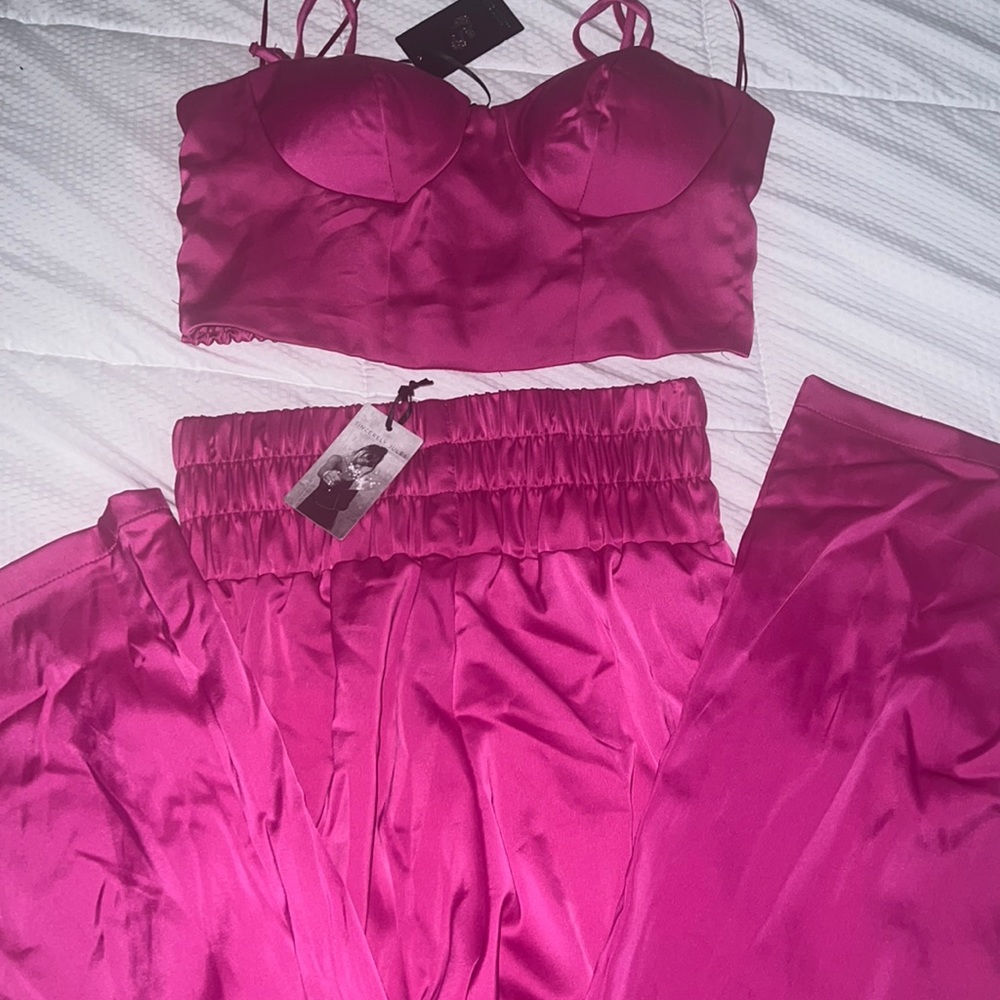 2 piece pink sincerely Jules size small outfit